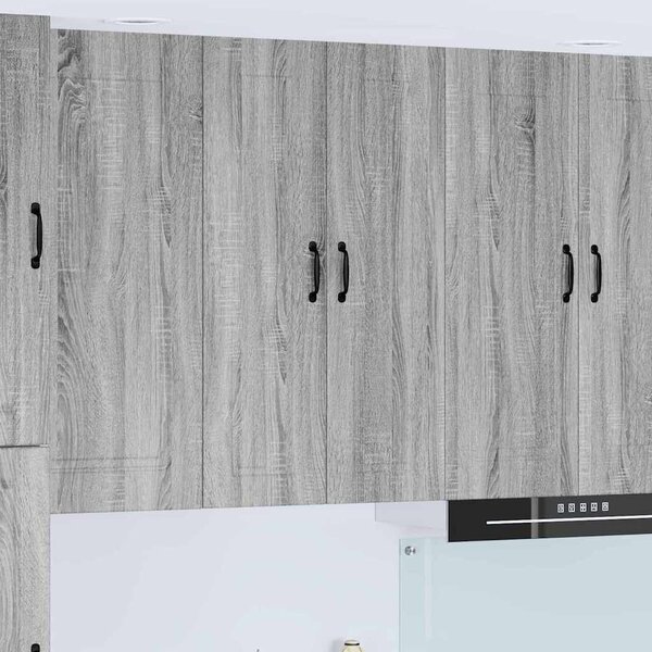 VidaXL Konyhaszekrény polcokkal Szürke Sonoma 60 x 31 x 100 cm Faanyag