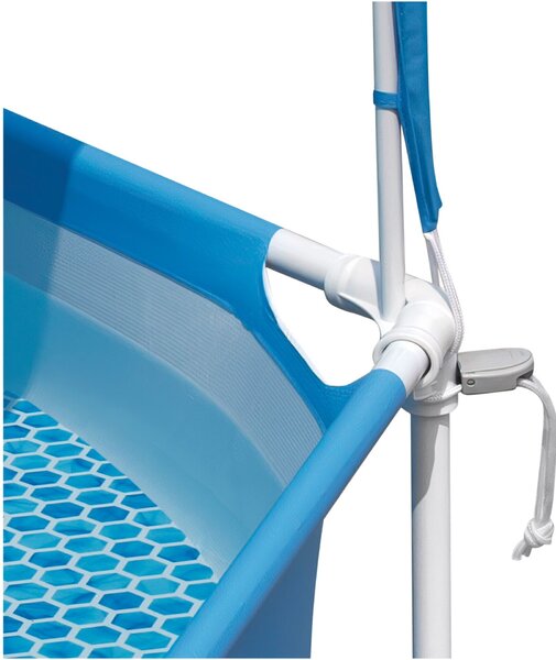 Intex Kerek medence fémkerettel és napellenzővel Canopy Metal Frame 28290NP, D183xH38 cm (szűrőszivattyút nem tartalmaz)