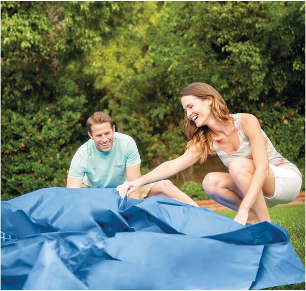 Intex Kerek medence fémkerettel és napellenzővel Canopy Metal Frame 28290NP, D183xH38 cm (szűrőszivattyút nem tartalmaz)