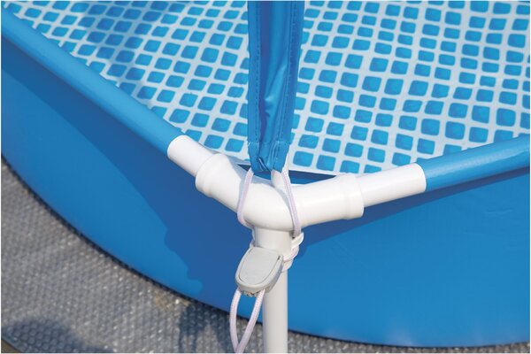 Intex Kerek medence fémkerettel és napellenzővel Canopy Metal Frame 28290NP, D183xH38 cm (szűrőszivattyút nem tartalmaz)