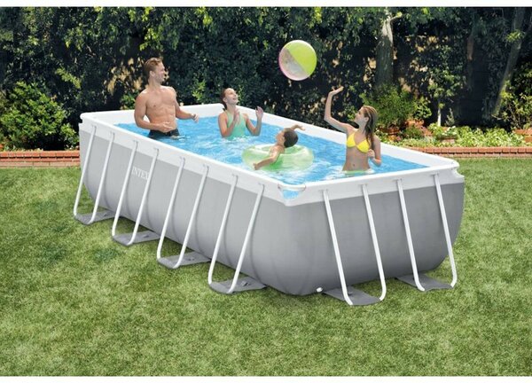Intex Fémvázas medence szett Prism 400x200x122 cm