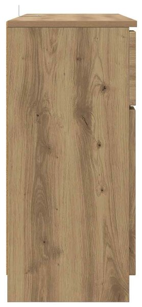 VidaXL Széf fiókkal Artisan tölgy 100 x 30 x 65,6 Faanyag