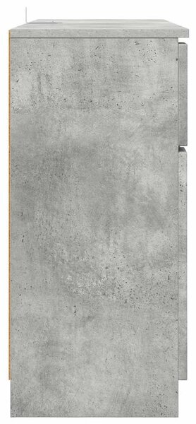 VidaXL Széf fiókkal Beton Szürke 100 x 30 x 65,6 Faanyag