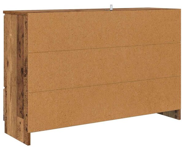 VidaXL Széf fiókkal Öreg fa 100 x 30 x 65,6 Faanyag