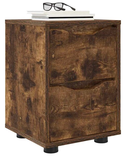 VidaXL Éjjeliszekrények 2 pcs Füstölt tölgy 30,5 x 30 x 43 cm Faanyag