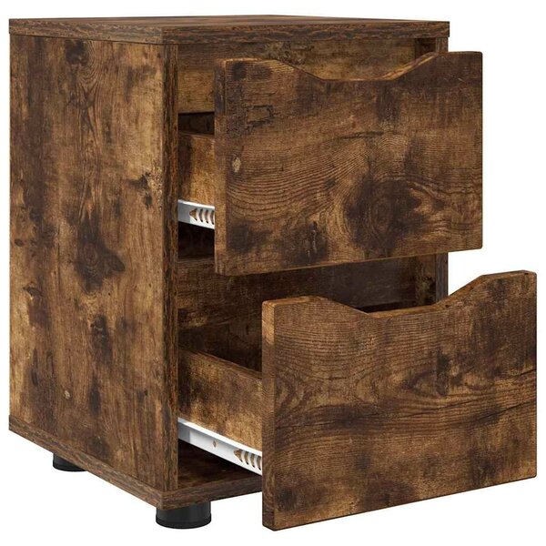 VidaXL Éjjeliszekrények 2 pcs Füstölt tölgy 30,5 x 30 x 43 cm Faanyag