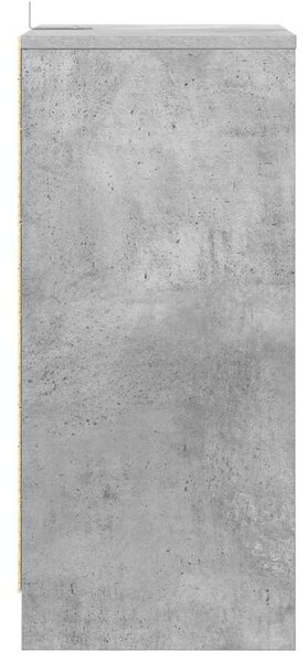 VidaXL Éjjeliszekrények 2 pcs Beton Szürke 40 x 30 x 467 cm Faanyag