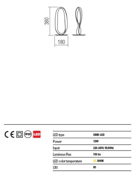 NUBO,modern LED asztali lámpa