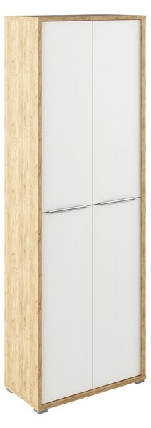 Irodai szekrény polcokkal,artisan tölgy/fehér, RIOMA TYP 05