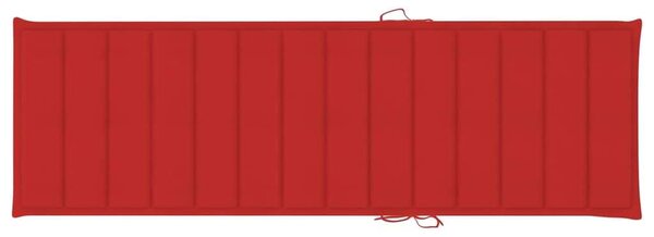VidaXL Akácfa Napozóágy - 200cm - Szürke
