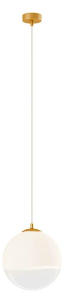 SFAIRA függőlámpa, matt arany, opál/átlátszó, 25cm