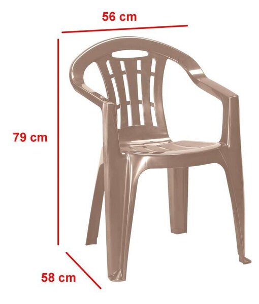 Elma Kerti Bútor Garnitúra - 4+1 Felnőtt - Cappuccino
