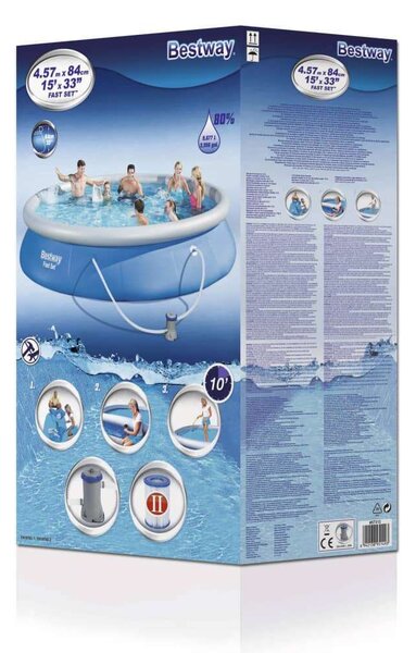 Bestway Fast Set Felfújható Medence - 4,57m