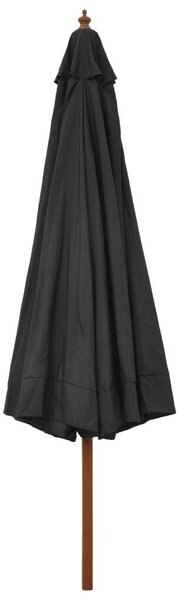 Kültéri Napernyő - Fa Nyél - 330 cm - Antracitszürke