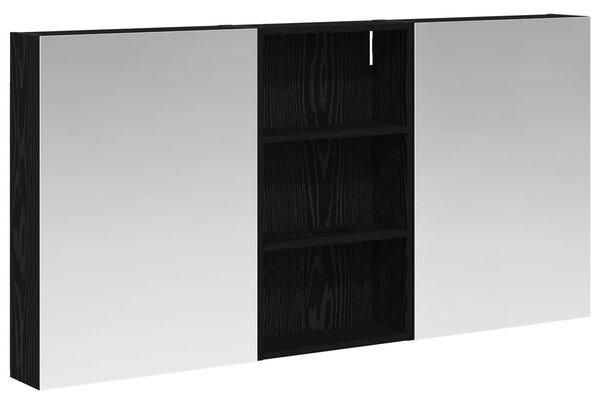 Fürdőszobai Szekrény Szett 3 pcs 140 x 14,5 x 70 cm Faanyag