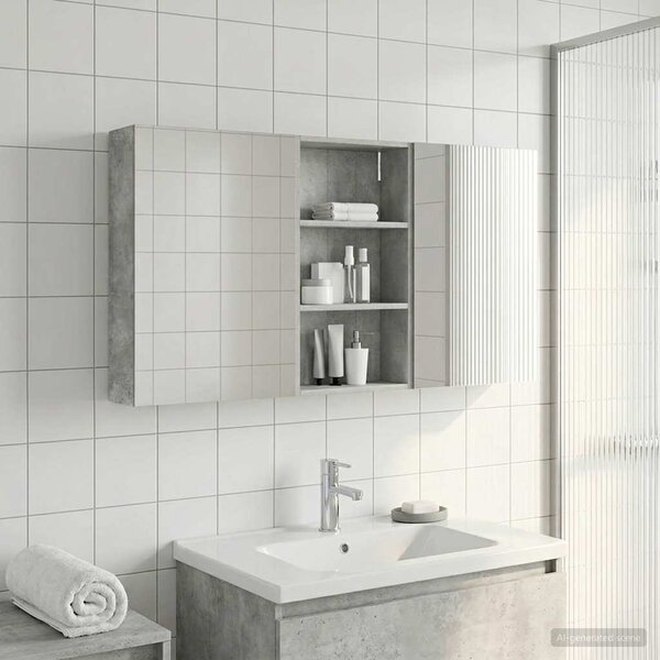 Fürdőszobai Szekrény Szett 3 pcs 140 x 14,5 x 70 cm Faanyag