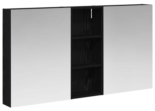 Fürdőszobai Szekrény Szett 3 pcs 130 x 14,5 x 70 cm Faanyag