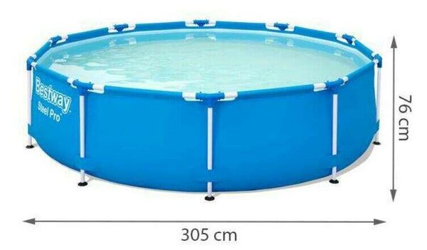 Bestway Steel Pro Medence - Fémvázas - 305x76cm