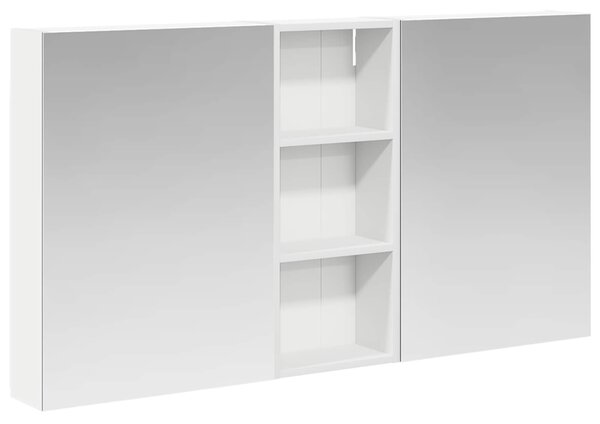 Fürdőszobai Szekrény Szett 3 pcs 130 x 14,5 x 70 cm Faanyag