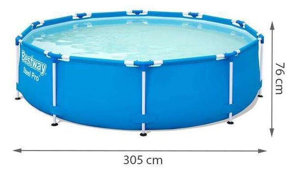 Bestway Steel Pro Medence - Fémvázas - 305x76cm