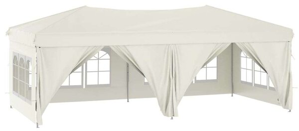 VidaXL Összecsukható Rendezvénysátor - 3x6m - Krémszínű