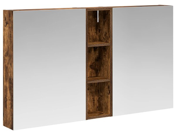 Fürdőszobai Szekrény Szett 3 pcs 120 x 14,5 x 70 cm Faanyag
