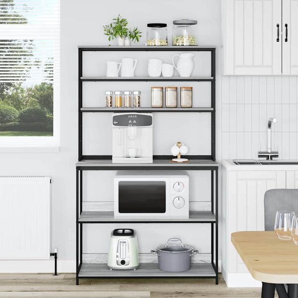 VidaXL Konyhai polc Szürke Sonoma 100 x 40 x 168 cm Faanyag