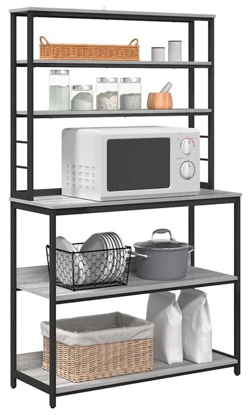 VidaXL Konyhai polc Szürke Sonoma 100 x 40 x 168 cm Faanyag