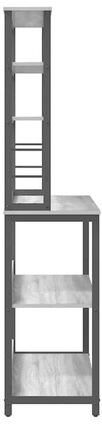 VidaXL Konyhai polc Szürke Sonoma 100 x 40 x 168 cm Faanyag