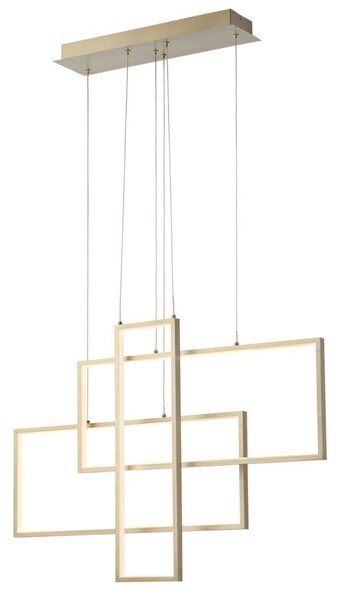 PLANAO LED csillár, matt réz, 60W