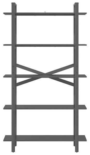 VidaXL Könyvespolc Fekete tölgy 100 x 33,5 x 178 cm Faanyag
