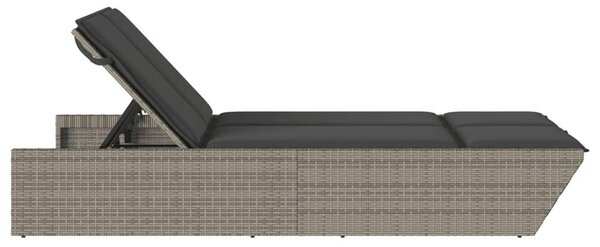 VidaXL Dupla Napozóágy - Polyrattan - 200cm