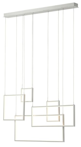 PLANAO LED csillár, matt fehér, 100x15 cm