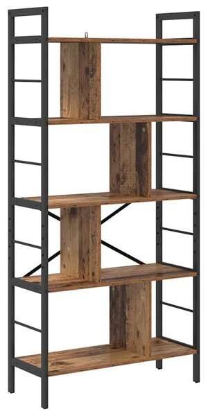 VidaXL Könyvespolc Öreg fa 75 x 30 x 156 cm Faanyag