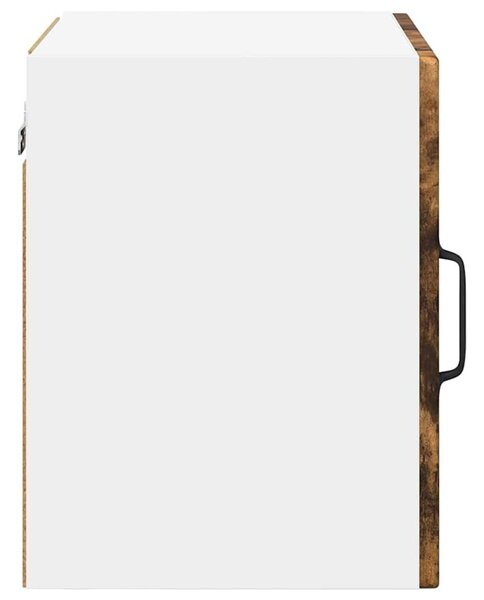 VidaXL Fali üveges szekrény PORTO 2 pcs Füstölt tölgy 40 x 31 x 40 cm