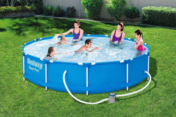 Bestway fémvázas medence, 366x76 cm, 6500 liter, szűrőszivattyúval