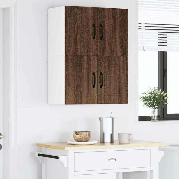 VidaXL Konyhaszekrény 2 pcs Barna Tölgy 60 x 31 x 40 cm Faanyag