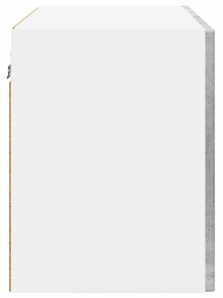 VidaXL Fali Szekrény PORTO 2 pcs Beton Szürke 60 x 31 x 40 cm Faanyag