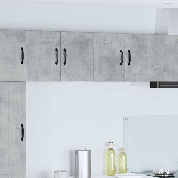VidaXL Fali Szekrény PORTO 2 pcs Beton Szürke 60 x 31 x 40 cm Faanyag