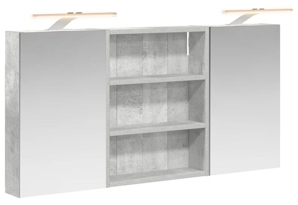 Fürdőszobai Szekrény Szett 3 pcs 100 x 10,5 x 50 cm Faanyag