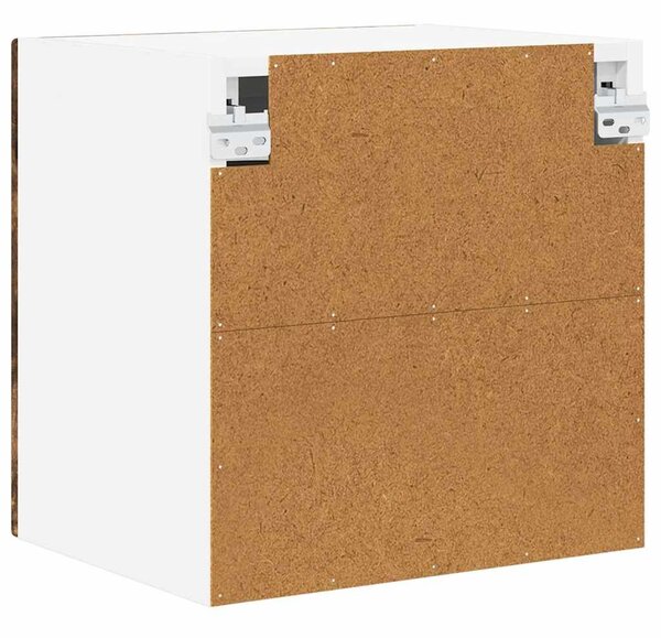 VidaXL Fali üveges szekrény PORTO 2 pcs Füstölt tölgy 40 x 31 x 40 cm