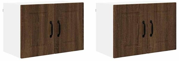 VidaXL Konyhaszekrény 2 pcs Barna Tölgy 60 x 31 x 40 cm Faanyag
