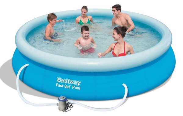 Bestway Rodos 76x366cm Felfújható medence vízforgatóval és szűrővel - kék