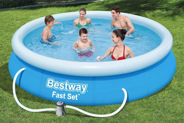 Bestway Rodos 76x366cm Felfújható medence vízforgatóval és szűrővel - kék