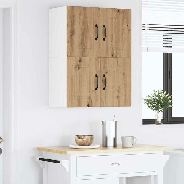 VidaXL Fali Szekrény PORTO 2 pcs Artisan tölgy 60 x 31 x 40 cm Faanyag