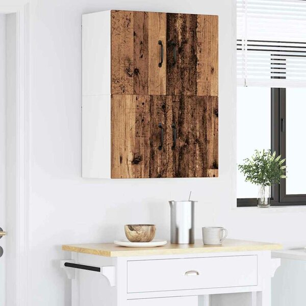 VidaXL Konyhaszekrény polcokkal 2 pcs Öreg fa 60 x 31 x 40 cm Faanyag