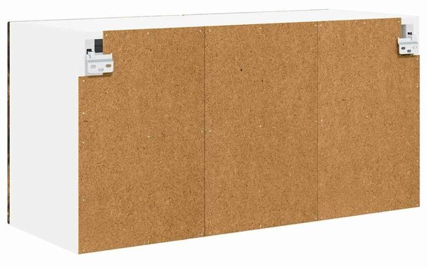 VidaXL Fali üveges szekrény PORTO 2 pcs Füstölt tölgy 60 x 31 x 40 cm