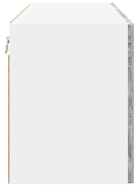 VidaXL Fali üveges szekrény PORTO 2 pcs Szürke Sonoma 60 x 31 x 40 cm