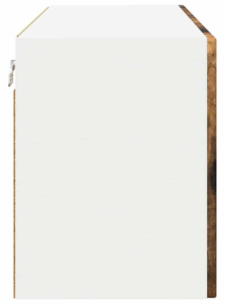 VidaXL Fali üveges szekrény PORTO 2 pcs Füstölt tölgy 60 x 31 x 40 cm