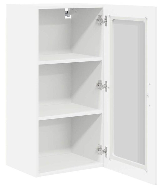 VidaXL Konyhaszekrény polcokkal 2 pcs Fehér 40 x 31 x 80 cm Faanyag